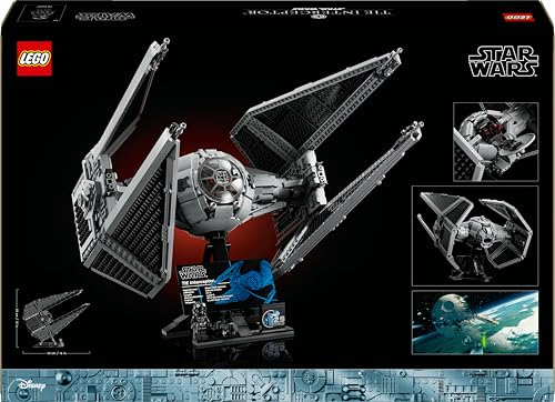 LEGO Star Wars Interceptor Tie Maqueta para Adultos de Construcción Ultimate Collector Series, Caza Estelar para Exponer y Coleccionar, Regalo para Hombres y Mujeres Fans de UCS 75382