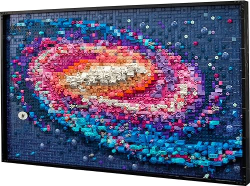 LEGO Art Galaxia Vía Láctea Arte Mural y Decoración de Pared para el Salón y Hogar, Regalo Creativo de Astronomía para Hombres y Mujeres, Maqueta para Adultos, Póster 3D 31212