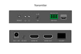 DIGITUS HDMI Fiber IP Extender Set – UHD 4k 60Hz – HDMI 2.0 – Alcance MM 300 m y SM 40 km – Transmisor y receptor – Punto a punto – Negro