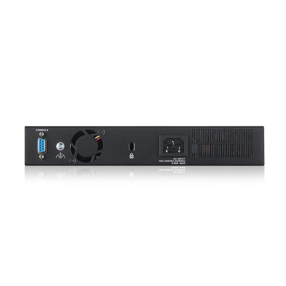 Zyxel Nebula Conmutador PoE+ gestionado de capa 2 Gigabit Ethernet de 8 puertos con margen de 180 vatios y 2 puertos combinados Gigabit y modo de Nube híbrida (Hybrid Cloud) [GS2220-10HP]