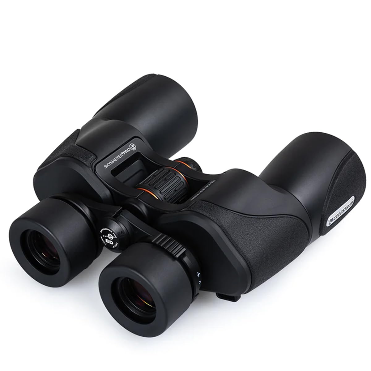 Celestron 72033 SkyMaster Pro ED 7x50: prismáticos astronómicos con Vidrio ED y Gran Apertura para Grandes distancias, Revestimiento XLT Completo, Adaptador para trípode y Estuche de Transporte