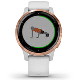 Garmin Vívoactive 4S Reloj Inteligente con GPS y Funciones de Control de la Salud Durante Todo el Día, Adultos Unisex, Rosa/Blanco, 40mm