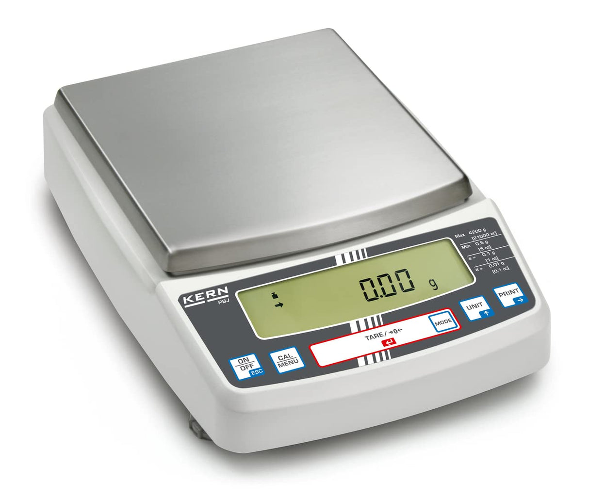 KERN PBJ 8200-1M Balanza de precisión Max 8200 g: E=1 g: D=0,1 g