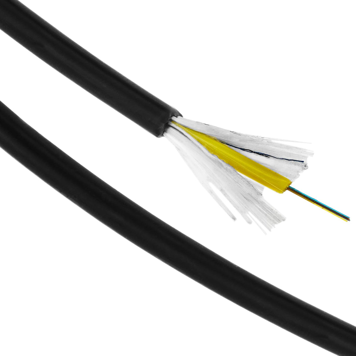 BeMatik - Bobina de Fibra óptica 9/125 monomodo 6 Fibras Exterior de 100 m OS2