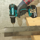 Makita DDF482RFJ drill Negro, Azul 1900 RPM 1,5 kg - Taladro eléctrico (1900 RPM, 1,3 cm, 3,8 cm, 36 Nm, 62 Nm, 600 RPM)