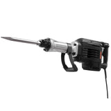 VEVOR Martillo Demoledor Eléctrico de 3000 W, 1700 BPM, con Cincel Puntiagudo, Estuche de Transporte, Guantes y Gafas de Seguridad, para Paredes Hormigón, Ladrillos, Azulejos y Cimientos, Negro