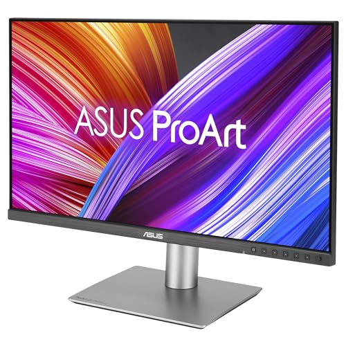 ASUS ProArt Display PA24ACRV - Monitor Profesional de 23,8 Pulgadas, IPS, QHD(2560x1440), 95% DCI-P3, ΔE<2, USB-C, VESA DisplayHDR 400, VESA MediaSync, Soporte ergonómico, Sostenibilidad ecológica