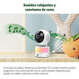 LeapFrog LF915HD Baby Surveillance Camera with Night Light 5" HD Screen Baby Monitor with Camera, 360° Translation and Tilt, 8X Zoom, Night Vision, Smart Sensor
