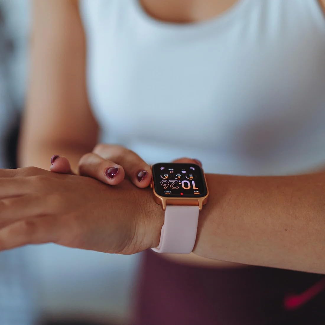 Ice-Watch - ICE fit 1.0 Rose-gold Nude AMOLED - Reloj conectado Rose-gold con correa de silicona - 024305 (1.78 pulgadas)