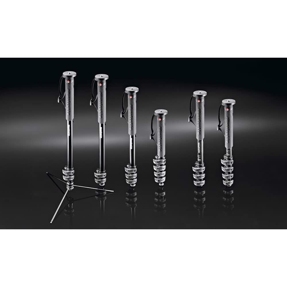 MANFROTTO Monopode Carbone MPMXPROC4 4-Sections Avec Quick Power