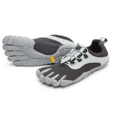 Vibram FiveFingers V-Run Retro, Zapatillas Hombre, Negro y Gris, 43 EU Estrecho
