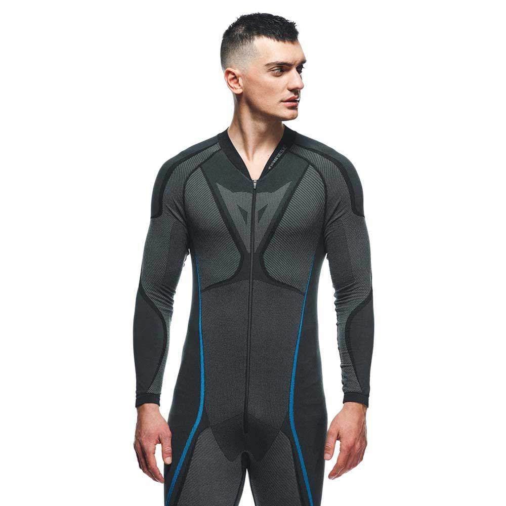 Dainese Dry Suit Capa de Base, Negro/Azul, M para Hombre