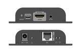 DIGITUS Receptor extensor HDMI PoE IP para DS-55353 – UHD 4k 60 Hz – HDMI 2.0 – hasta 120 m de alcance – unidad receptora – punto a multipunto – CAT 6 – negro