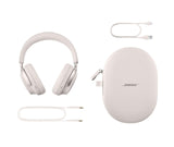 Bose QuietComfort Ultra Headphones, Auriculares inalámbricos con cancelación de ruido con audio espacial, Auriculares de diadema con micrófono, Batería de larga duración hasta 24 horas, Blanco Ahumado