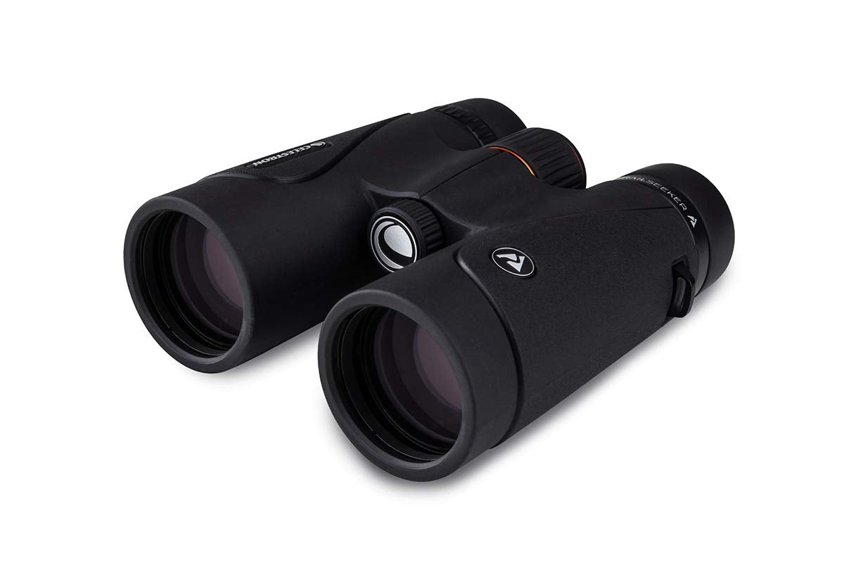 Celestron 71406 TrailSeeker 10x42: prismáticos con prisma BaK-4, negro