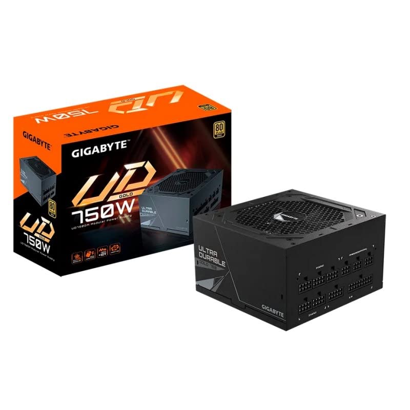 Fuente de Alimentación 750W 80 Plus Gold, módulo semimodular, Compatible con Sistemas Gaming y de Alto Rendimiento
