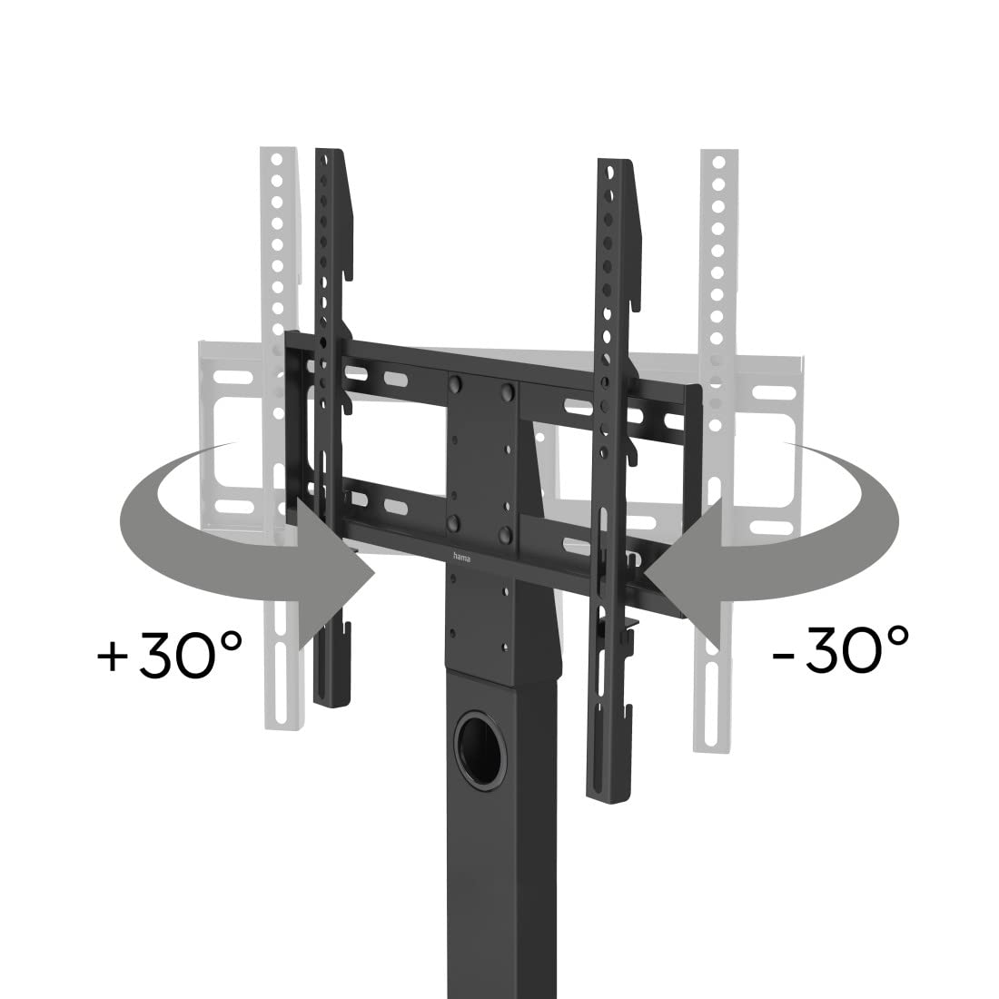 Hama | Soporte de pie para TV de 37 a 55" (Soporte de Carga máxima de 30kg, VESA de 100 x 100 hasta 400 x 400, Pantallas de hasta 140cm) Negro