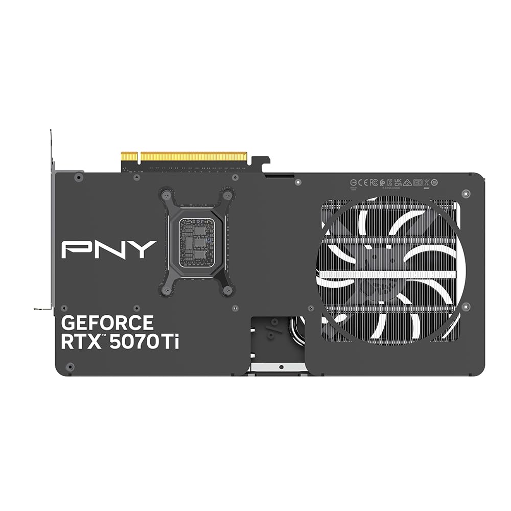 PNY Tarjeta Gráfica GeForce RTX™ 5070Ti Slim 16GB OC Doble Ventilador, 2-Slot