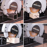 Evolution - Sierra tronzadora multimaterial Rage 4, corta madera, metal y plástico,