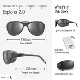 Julbo Explorer 2.0 Gafas de Sol, Unisex Adulto, Negro Opaco/Negro, L