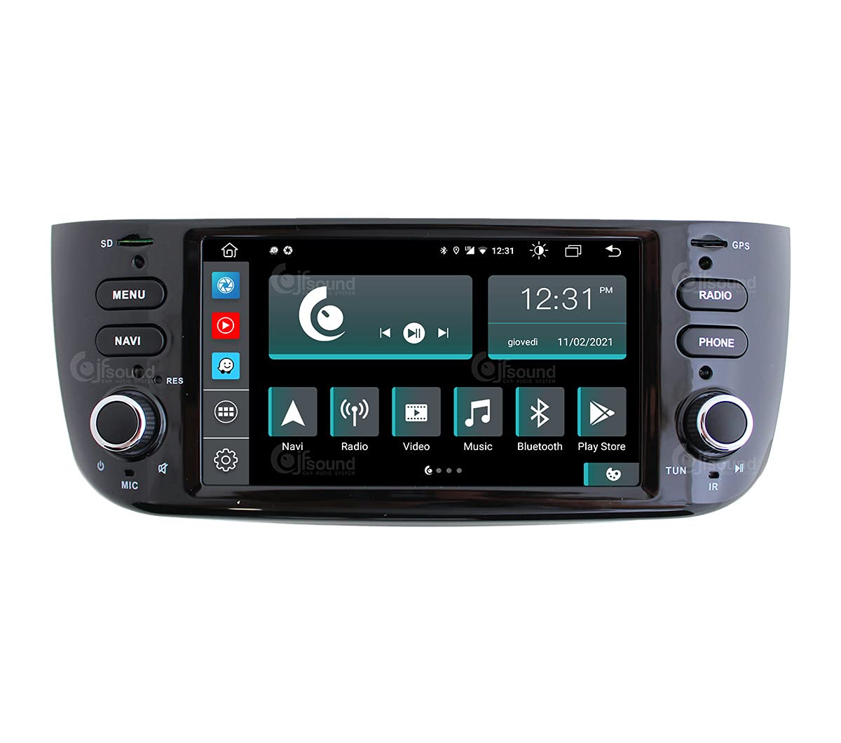 Autorradio de Ajuste Personalizado para Punto EVO Android GPS Bluetooth WiFi Dab USB Pantalla táctil Full HD 6,2" procesador de 8 núcleos y comandos de Voz