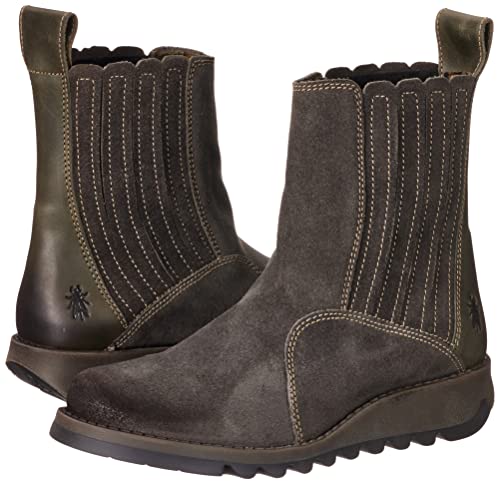 Fly London Suzy899fly, Botas Estilo Chelsea Mujer, Gris Oscuro Azulado, 38 EU