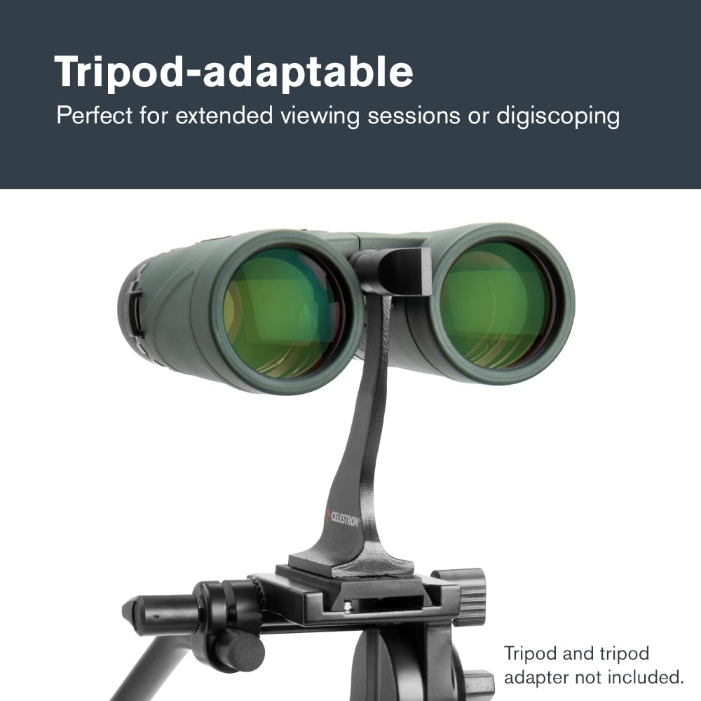 Celestron 71332 Nature DX de 8 x 42 mm Prismáticos con Lente Multicapa, Cristal de Prisma BaK-4 y Funda de Transporte, Verde