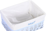 CESTA ROPA SET 5 MIMBRE POLIESTER 44X34X56