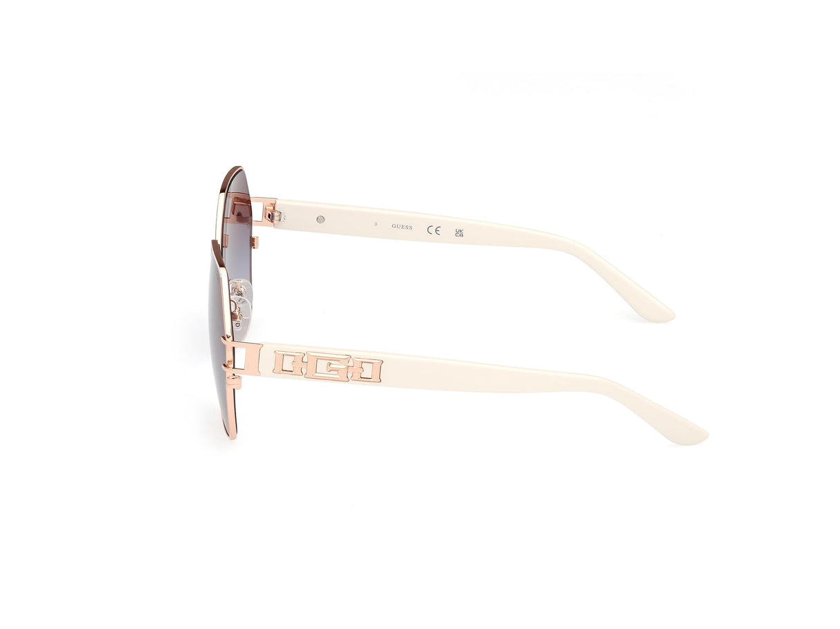 Guess Gu7913 Gafas de Sol, Mujer, Ivory (Rojo), Talla única