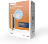 Netatmo Cámara de Vigilancia Interior con Soporte de Pared, WiFi, AI Reconocimiento Facial, Detección de Movimientos, Transmisión en Vivo, Visión Nocturna, FHD 1080p, Sin Costo Adicional, NSC-AMZ