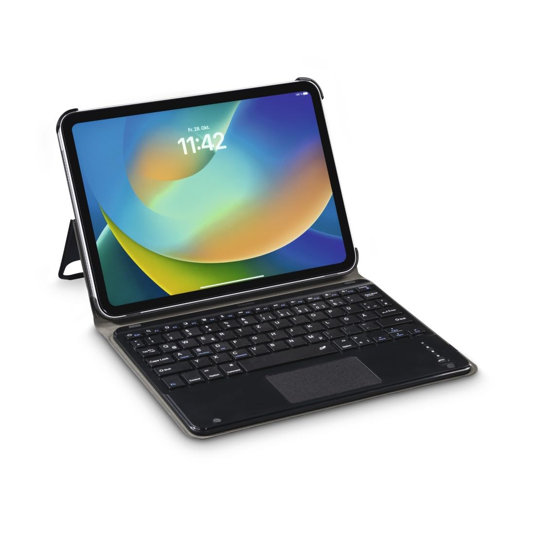 Hama Funda con Teclado para iPad Air de 13" 2024 (Teclado Bluetooth con Panel táctil, función Atril, Funda magnética, Funda para Tablet para Apple iPad Air de 13 Pulgadas, Teclado extraíble), Color