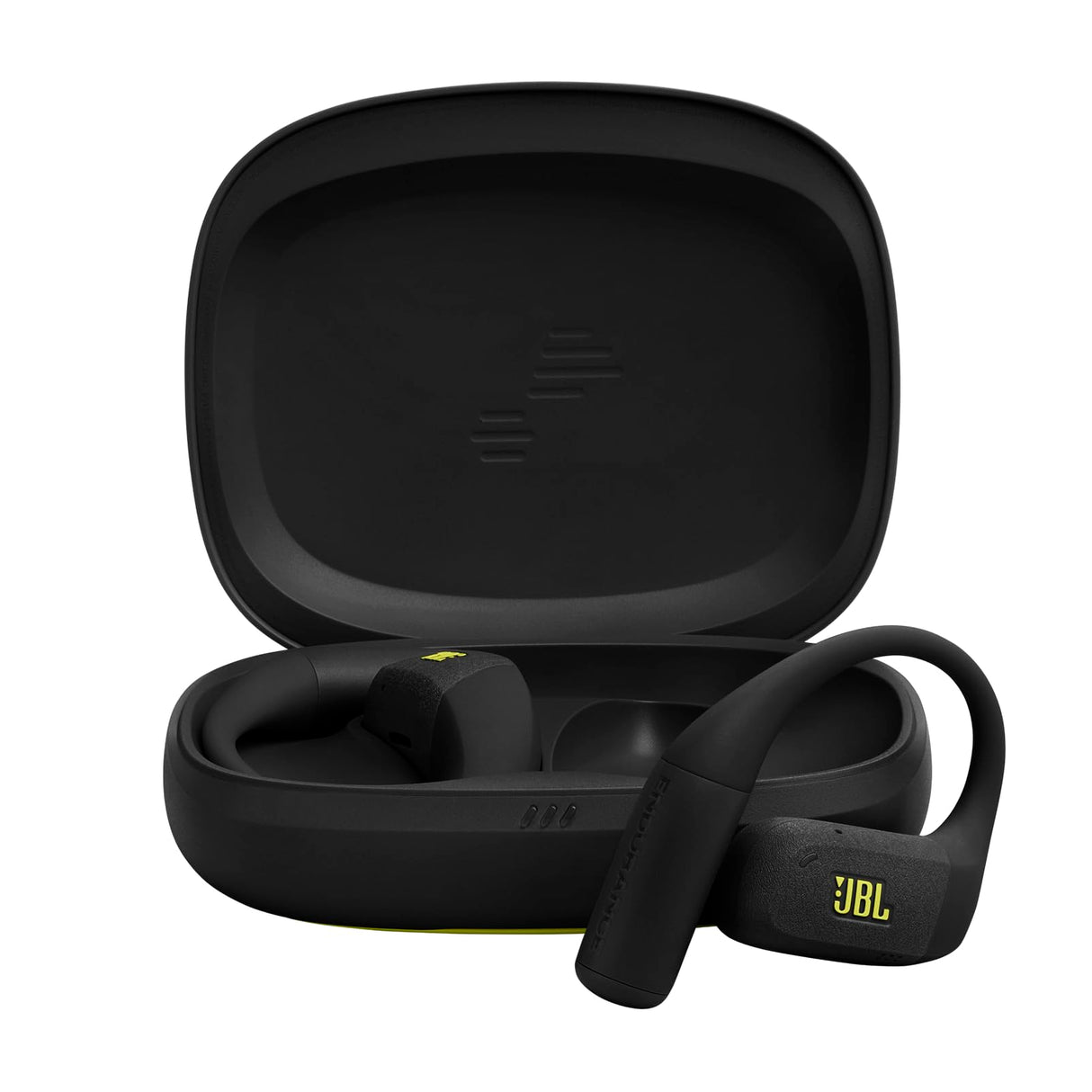 JBL Endurance Zone Auriculares Deportivos inalámbricos Abiertos True Wireless, diseño ergonómico de Gancho, OpenSound, 32 h de autonomía, Resistencia IP68, Google Finder, Negro/Verde