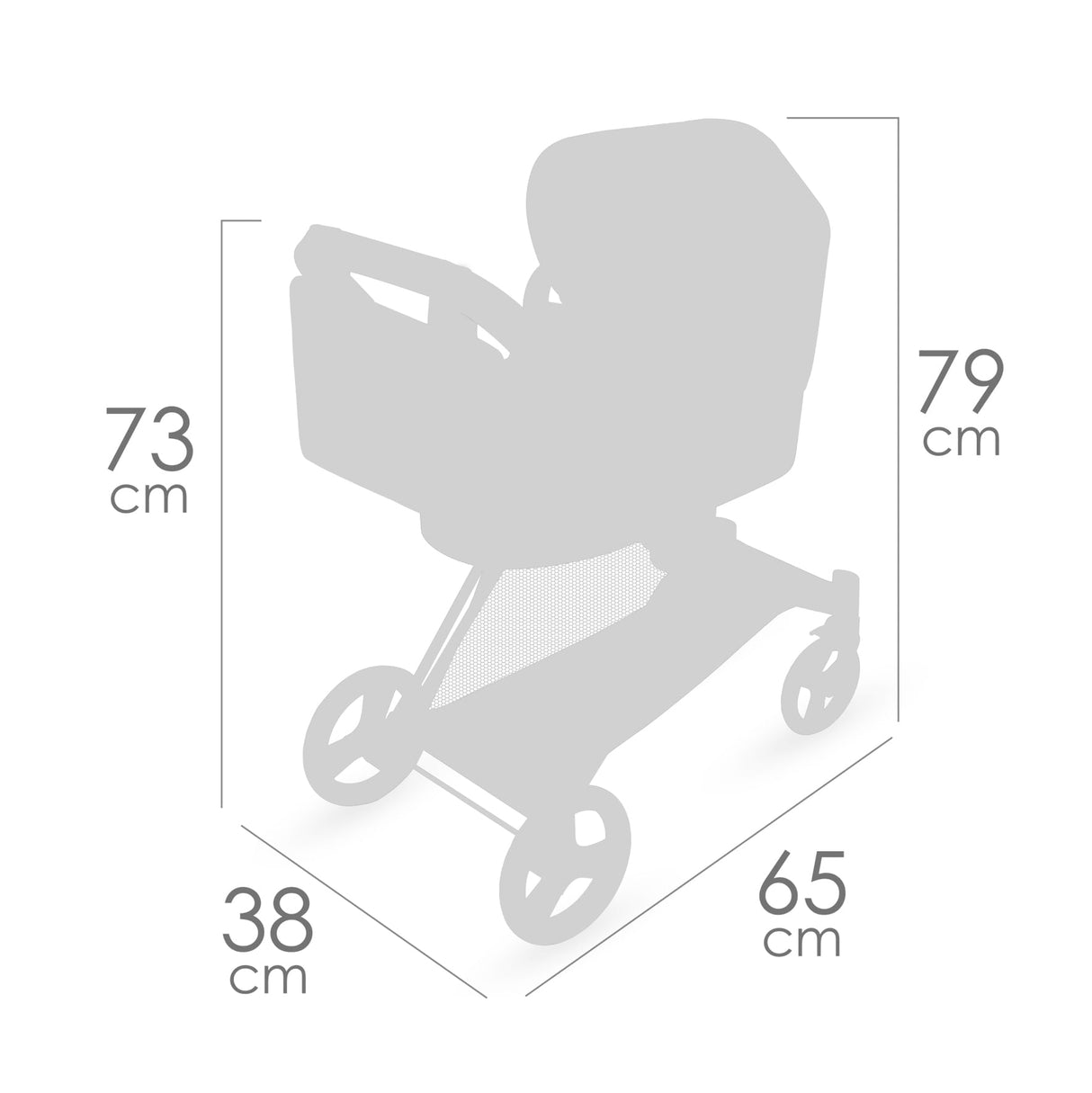 Carro de Muñecas Capriccio 3x1 DeCuevas Toys 81773