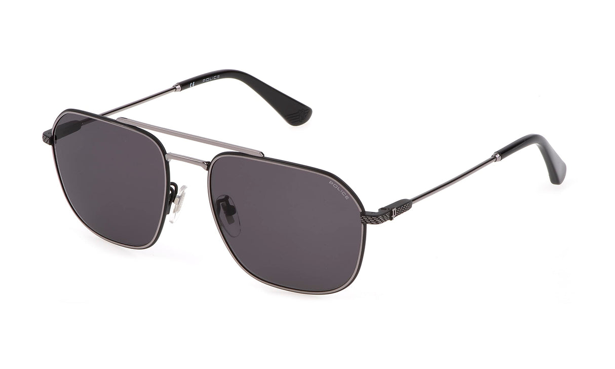 POLICE SPLF64 Gafas, Total Shiny Ruthenium, 57 para Hombre
