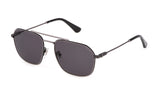 POLICE SPLF64 Gafas, Total Shiny Ruthenium, 57 para Hombre