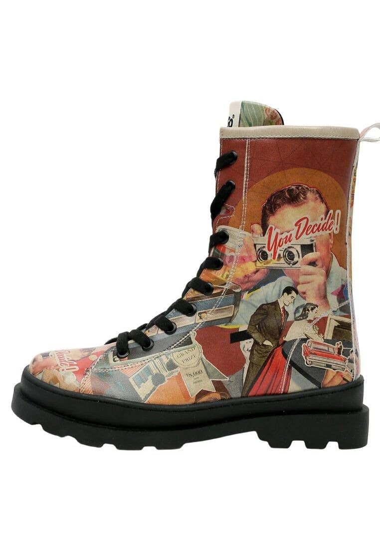 Women Vegan Leather Multicolor Long Boots - You Decide Design