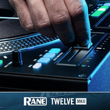 RANE Twelve MKII - Controlador DJ Midi Motorizado, Giradiscos de 12’’ Estilo Vinilo con Control DVS y USB Midi para Traktor, Virtual DJ & Serato DJ