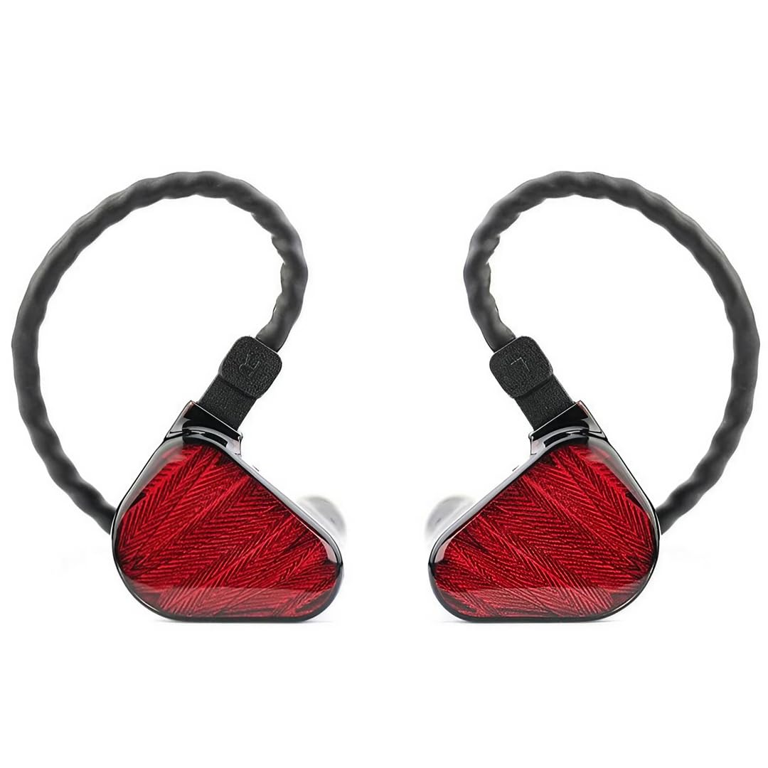TRUTHEAR x Crinacle Zero: Red Controladores dinámicos duales en Auriculares para los oídos con 0.78 2pin Cable