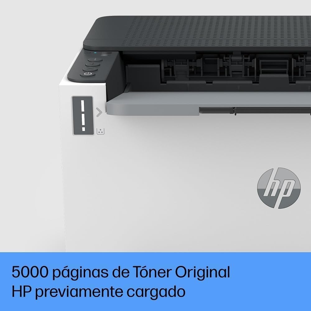 HP LaserJet Tank 2504dw 2R7F4A, Impresora Láser A4 con Deposito de Toner, Impresión a Doble Cara Automática, Wi-Fi, HP Smart App, Pantalla LCD Icon, Blanca y Negra