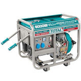 TOTAL - Generador Electrico Diesel | 5000 W | Grupo Electrogeno Silencioso | Monofasico | Mod. Tp450001