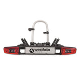 Westfalia Portabicicletas Bikelander para Enganches | Incluye Bolsa; portabicicletas para 2 Bicicletas; apto para Bicicletas Eléctricas; plegable | Luces híbridas LED