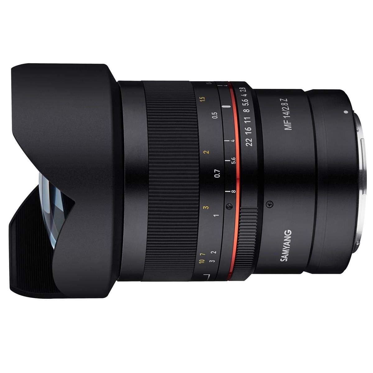 Samyang Lente de 14 mm F2.8 Ultra Gran Angular sellada para cámaras Nikon Z sin Espejo, un Color