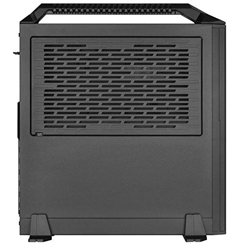 SilverStone SST-ML08B-H - Carcasa de Ordenador Milo Slim HTPC Mini-ITX, con asa, Negro