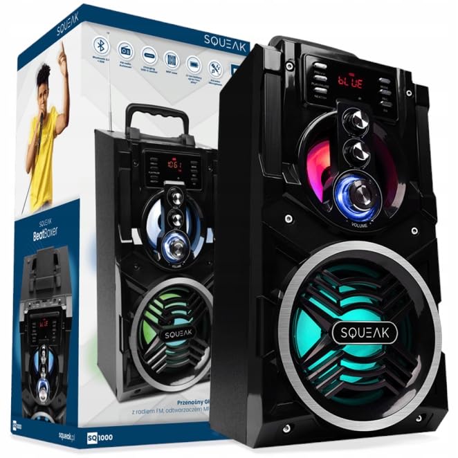 Altavoz Bluetooth Portátil SQ1000 Negro 20 W