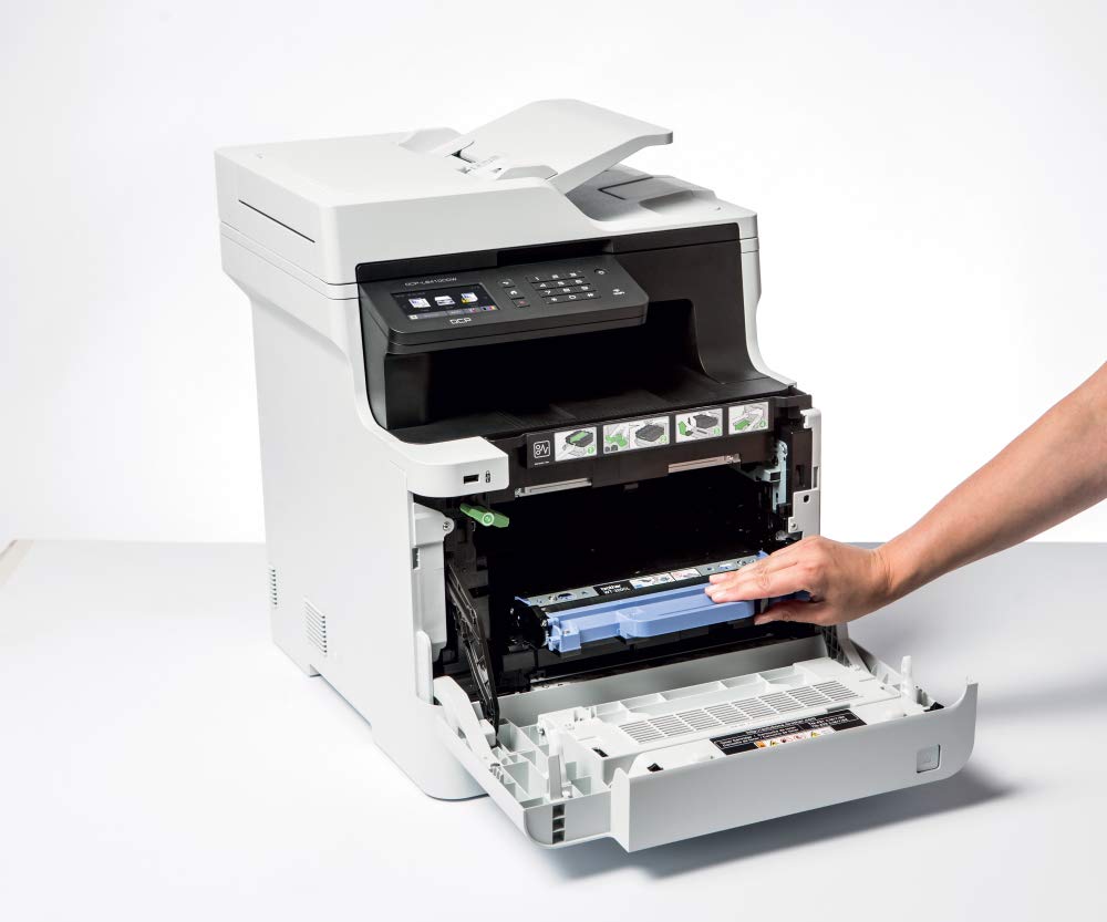 Brother DCP-L8410CDW -Impresora multifunción láser Color Profesional 3 en 1 (impresión, Copia y escaneado, Alta Velocidad, WiFi, impresión a Doble Cara, LCD), Blanco