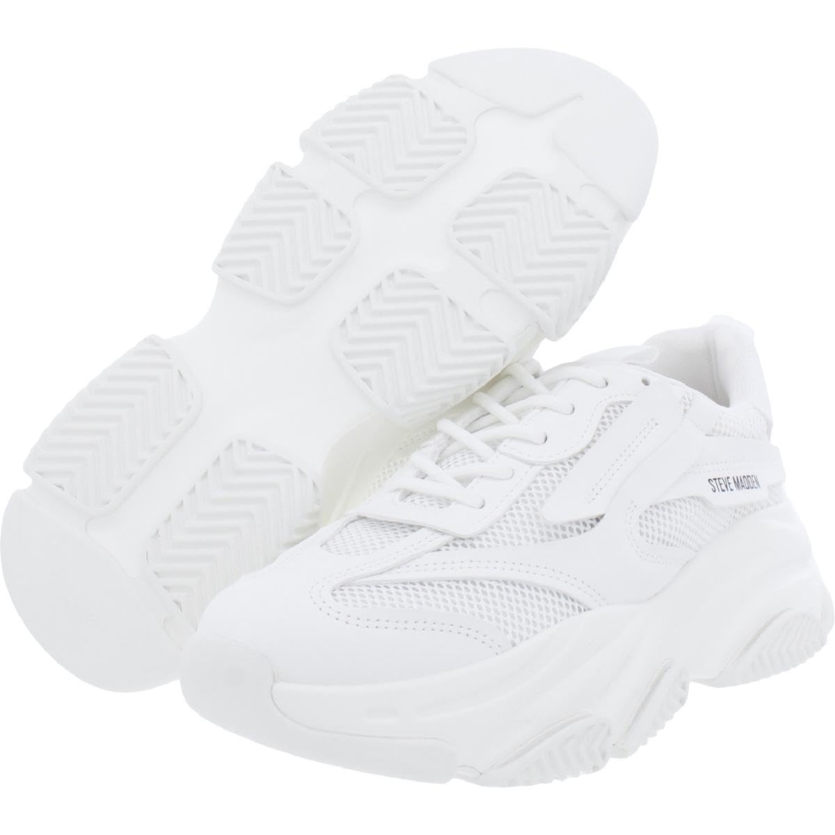 Steve Madden Possession - Zapatillas de Plataforma para Mujer, Blanco, 37 EU