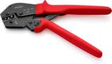 Knipex Alicate para crimpar terminales también para trabajar a dos manos bruñido, con fundas de plástico antideslizantes 250 mm 97 52 23