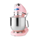 Maxima Máquina de agitación planetaria para Pasteles, Productos pequeños Robot de Cocina MPM 7L Rosa, Acero Inoxidable, 11 Velocidades