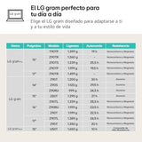 LG gram 16T90TP-K.AD88B Ordenador Portátil Convertible 16 Pulgadas Intel Core Ultra7 255H, 32 GB RAM, 1TB SSD, Panel OLED multitáctil, WQXGA+, 1.399 g, 19 Horas, Windows 11 Home, Teclado QWERTY
