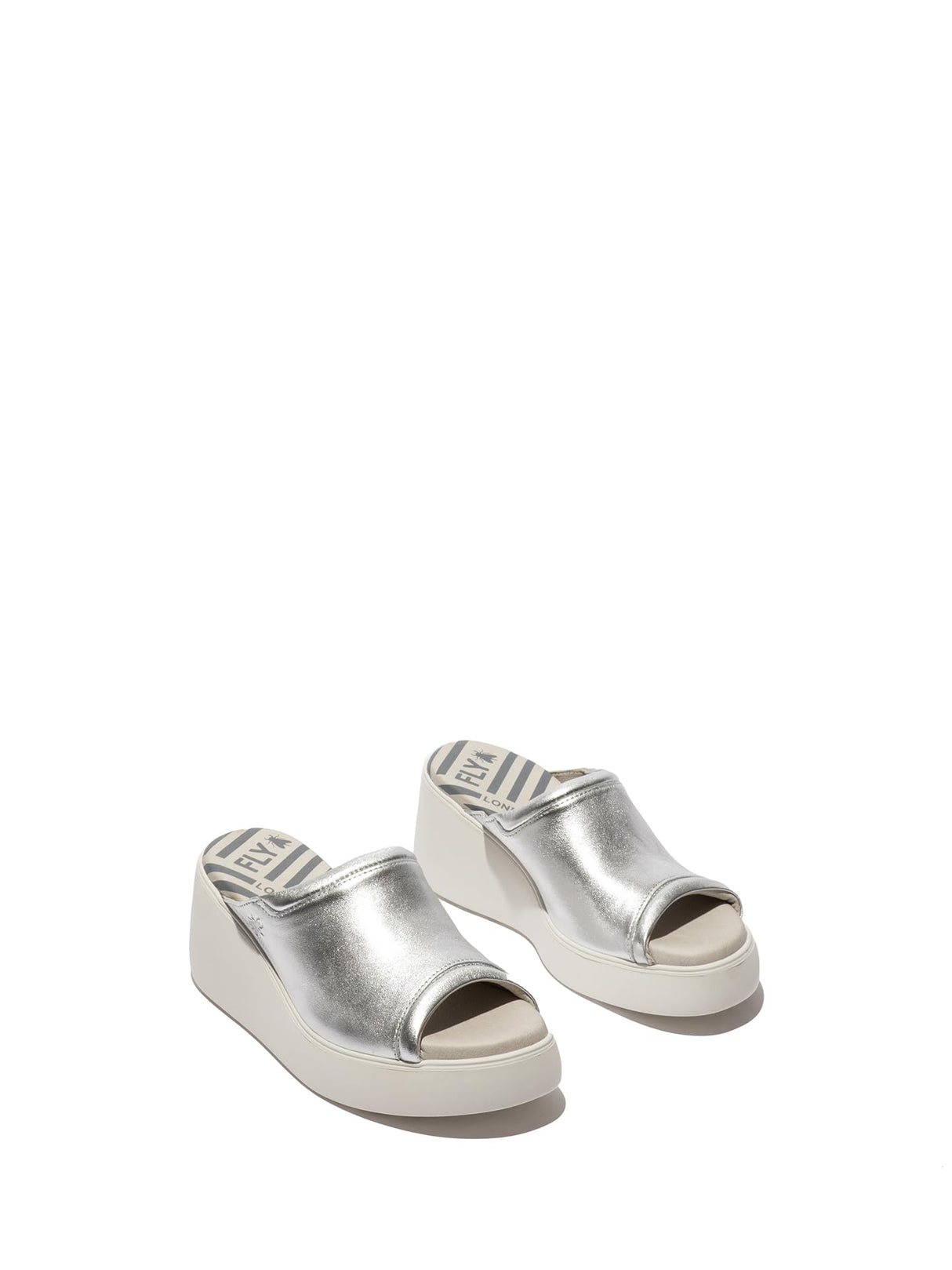 Fly London DOLI042FLY, Sandalias Mujer, Silver, 42 EU